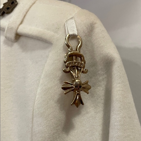 Philipp Plein Cream Blazer with Embroidered Crest - Picture 4 of 10